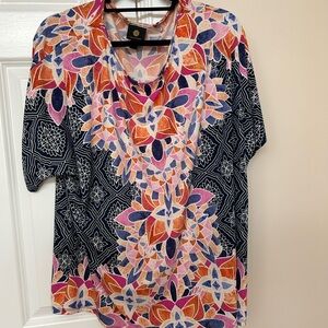 Colorful Geometric Pattern Top